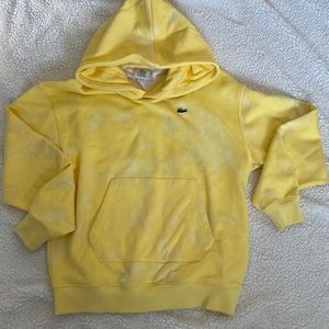 Lacoste LIVE yellow /white hoodie